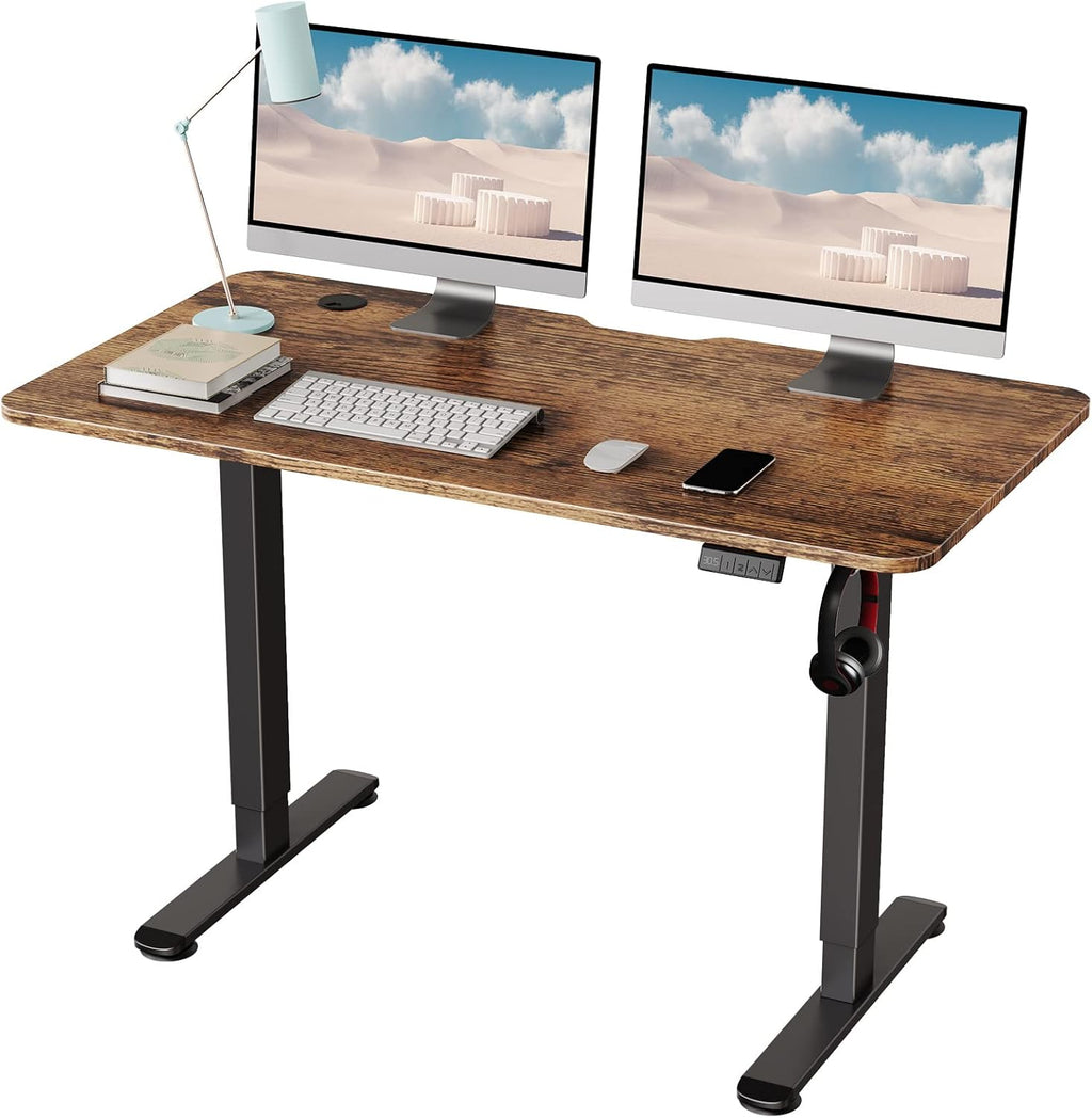 Oak Electric Standing Desk 48 x 24 Inch E934