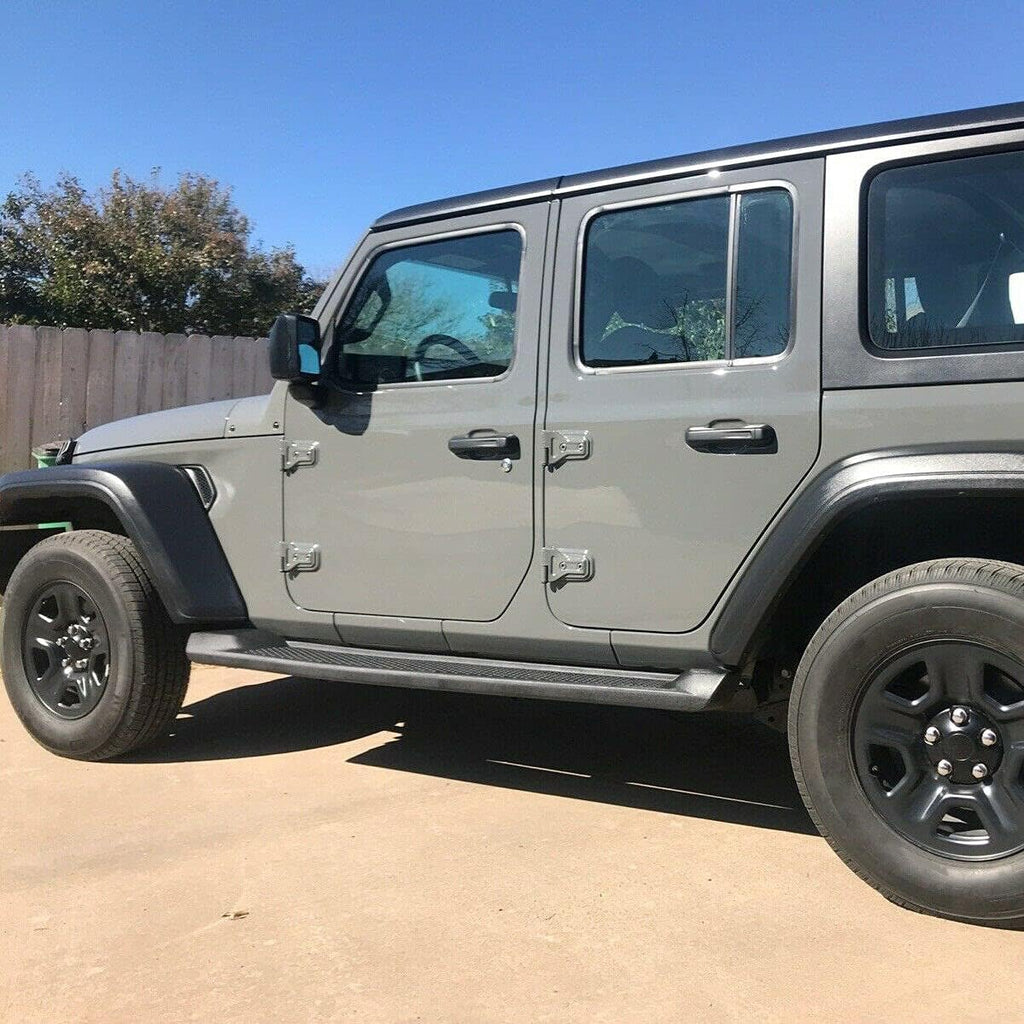 Running Boards Side Steps Bars For Jeep Wrangler Unlimited 4DR O25069