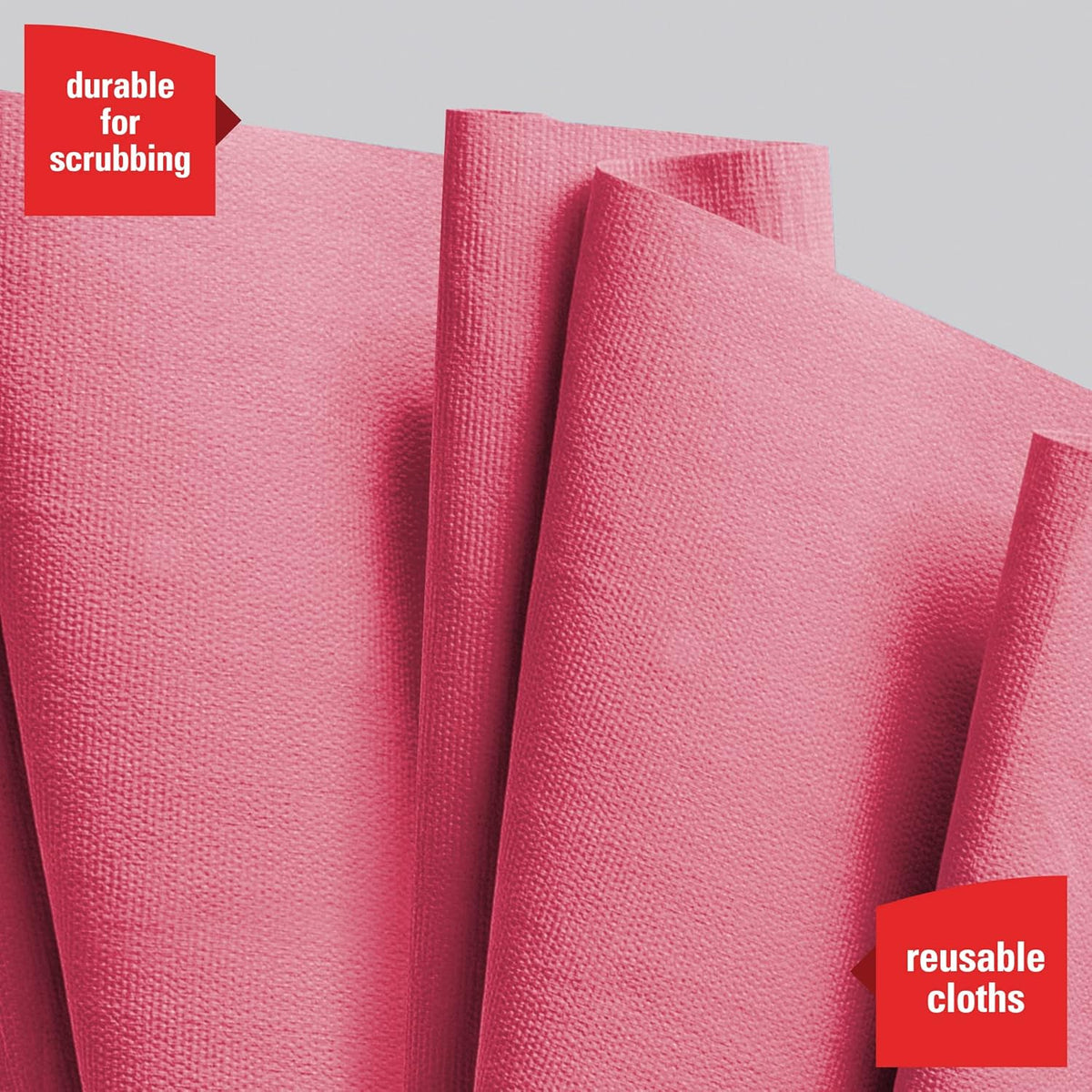 Red Heavy Duty Cloths Jumbo Roll, 475 Sheets B62625