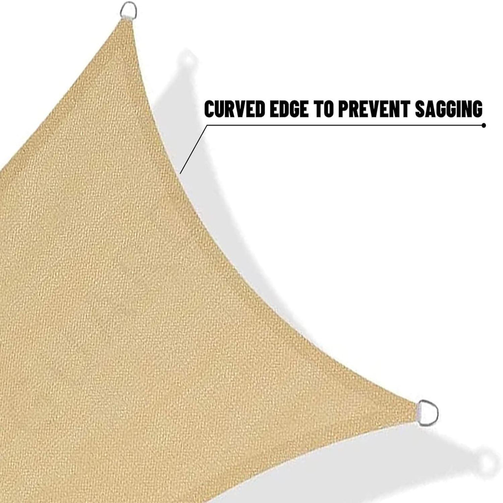 Sand Rectangle Sun Shade Sail C605