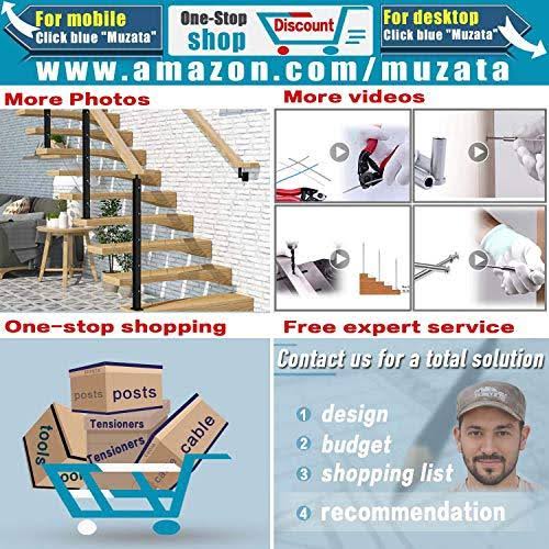 Stainless Steel Cable Railing Kits for 1/8 Wire Rope, 40P T426077