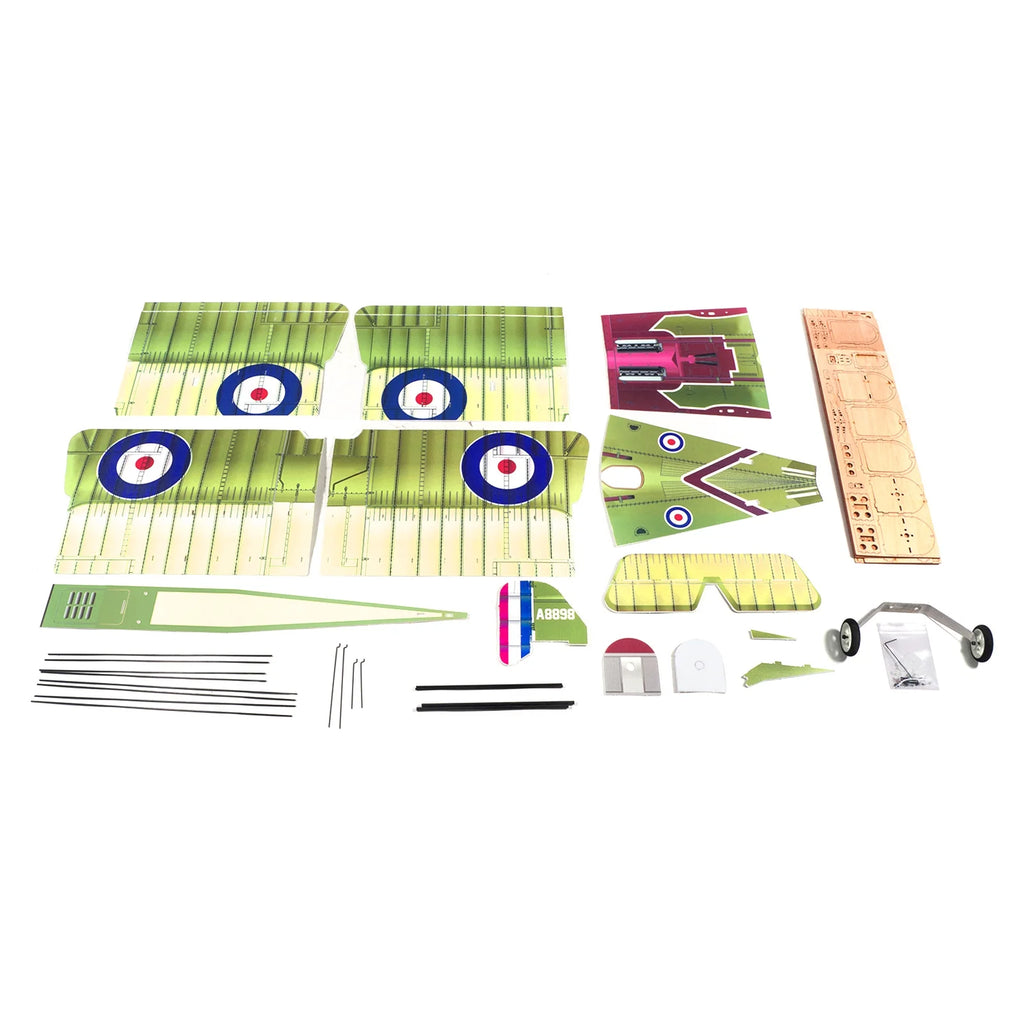800mm Wingspan Foam Remote Control Airplane Biplane Warbird KIT S7615