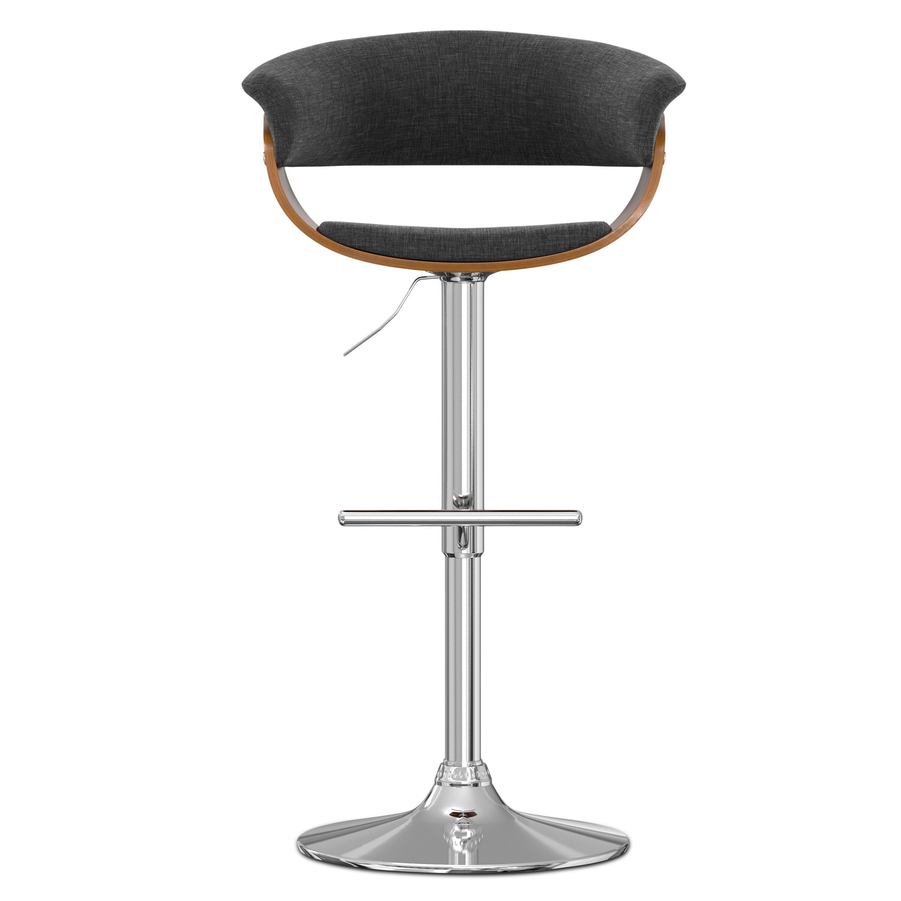 Charcoal Grey Adjustable Swivel Bar Stool N767742