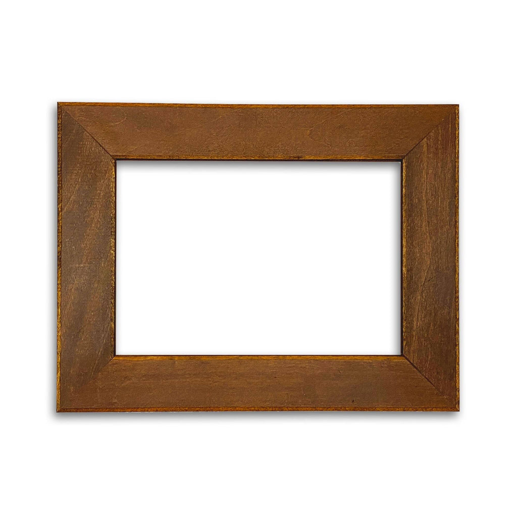 7x9 Distressed Golden Frame E1798