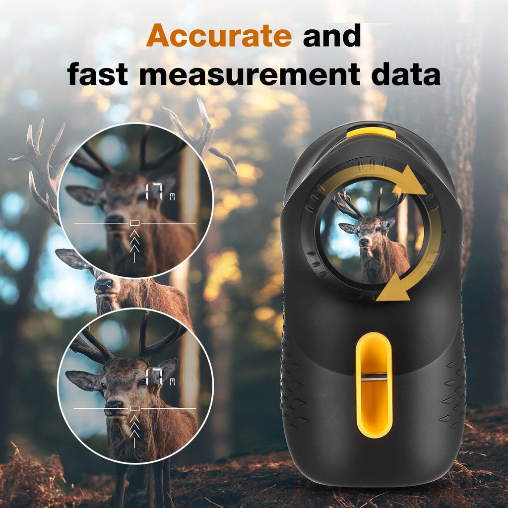 Compact 6X Magnification Rangefinder for Golf, Hunting, Shooting & Hiking N338