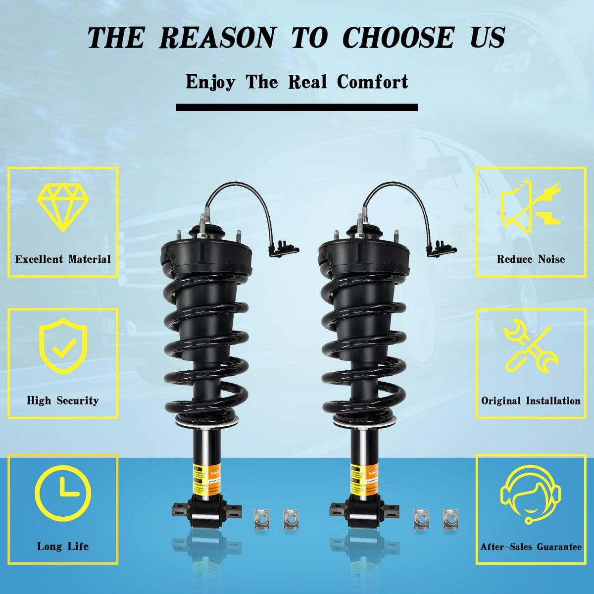 Front Pair Shock Absorber Assy w/Magnetic Control M93355