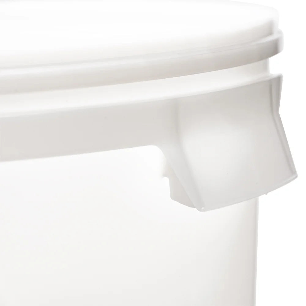 6 gal. Round White Plastic Beverage Dispenser M7644