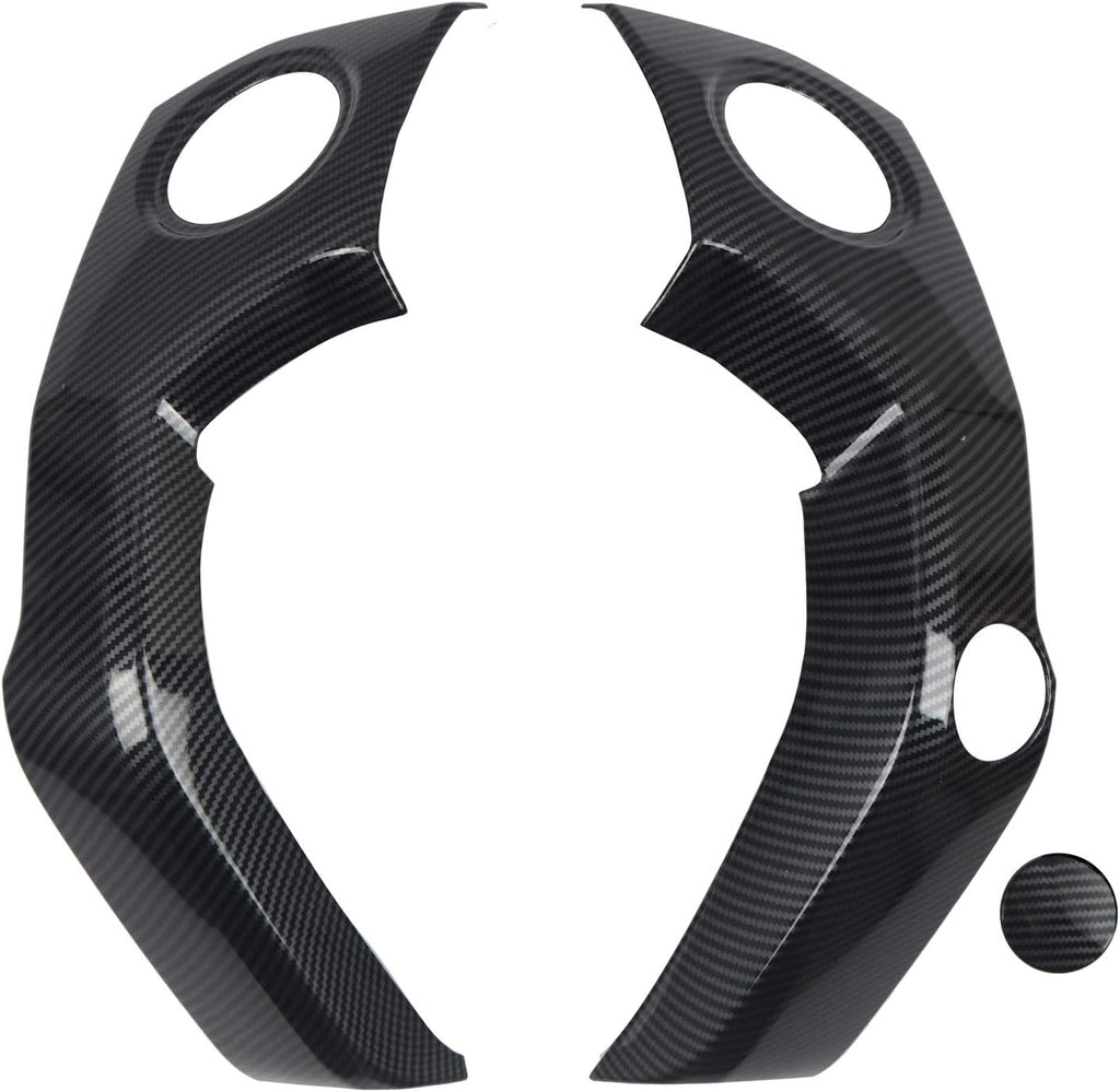 ABS Carbon Fiber Grain Center Console Air Outlet Vent Decor Cover Trim 3pcs V5804