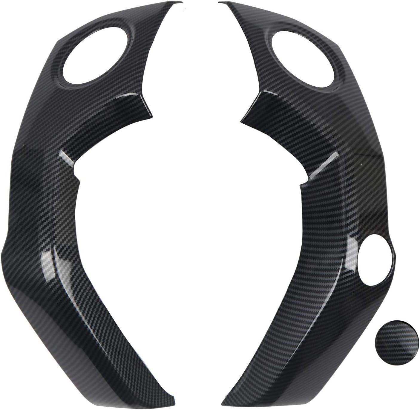 ABS Carbon Fiber Grain Center Console Air Outlet Vent Decor Cover Trim 3pcs V5804