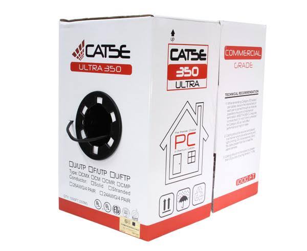 Orange 24 AWG 1000ft Cat5e Riser Bulk Ethernet Cable Y374