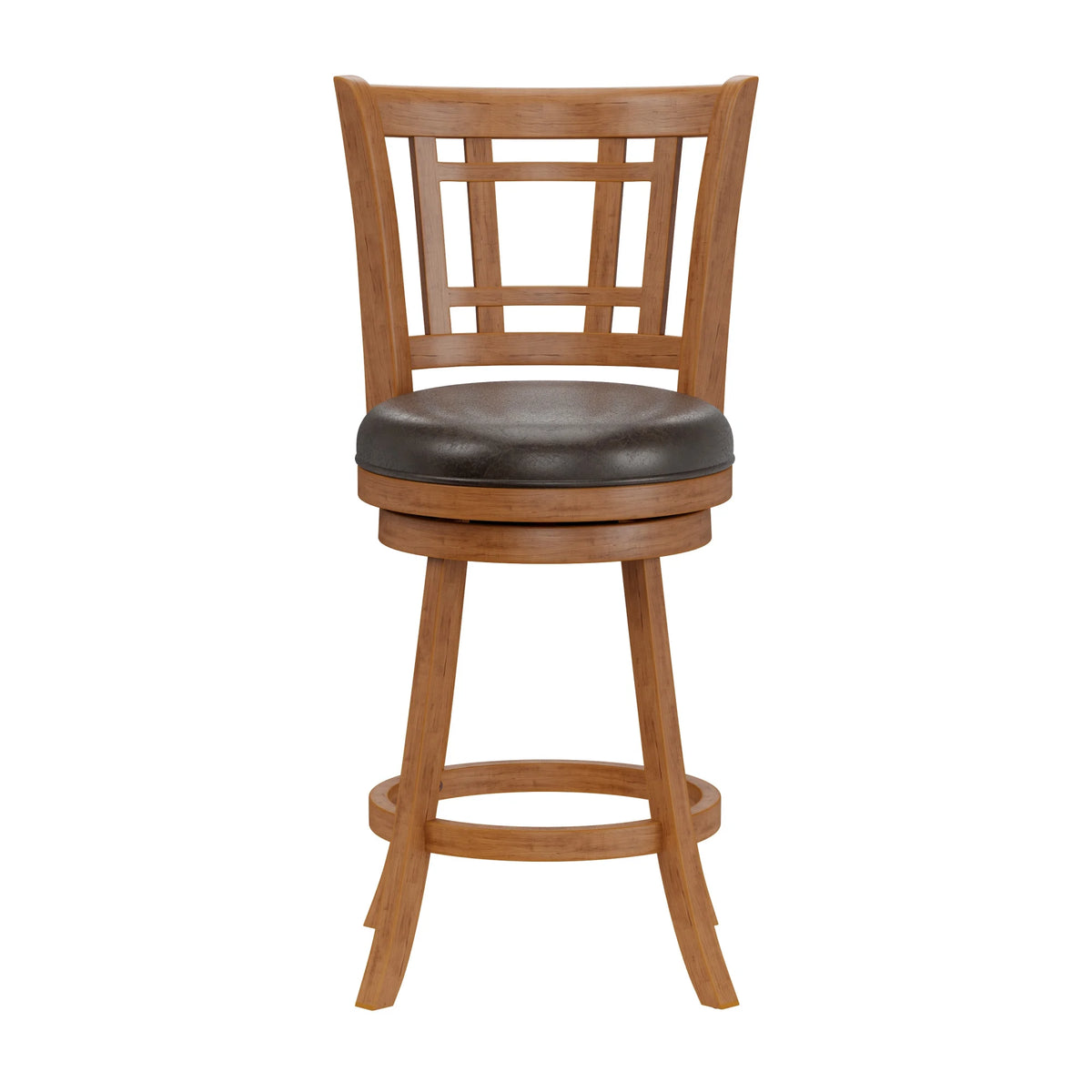 Oak Swivel Counter Height Stool F56287
