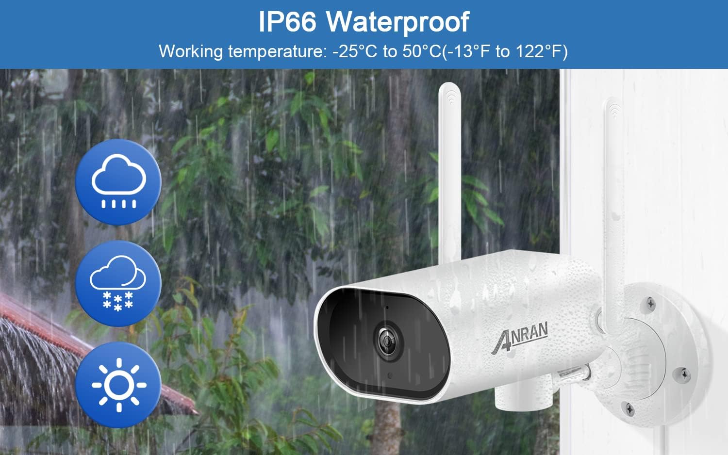 8 Channel 2K NVR 4Pcs 3MP Wireless Security Camera System with 13 LCD Monitor 1TB Hard Drive O5681