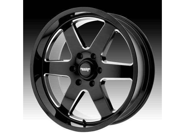 Black Milled 17x8.5 Wheel W387