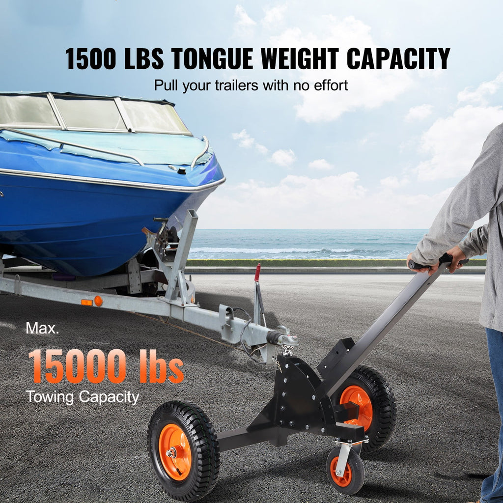 Adjustable Trailer Dolly with 2'' Ball & 16'' Pneumatic Tires R4011