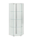White Hexagon Curio Cabinet D565240