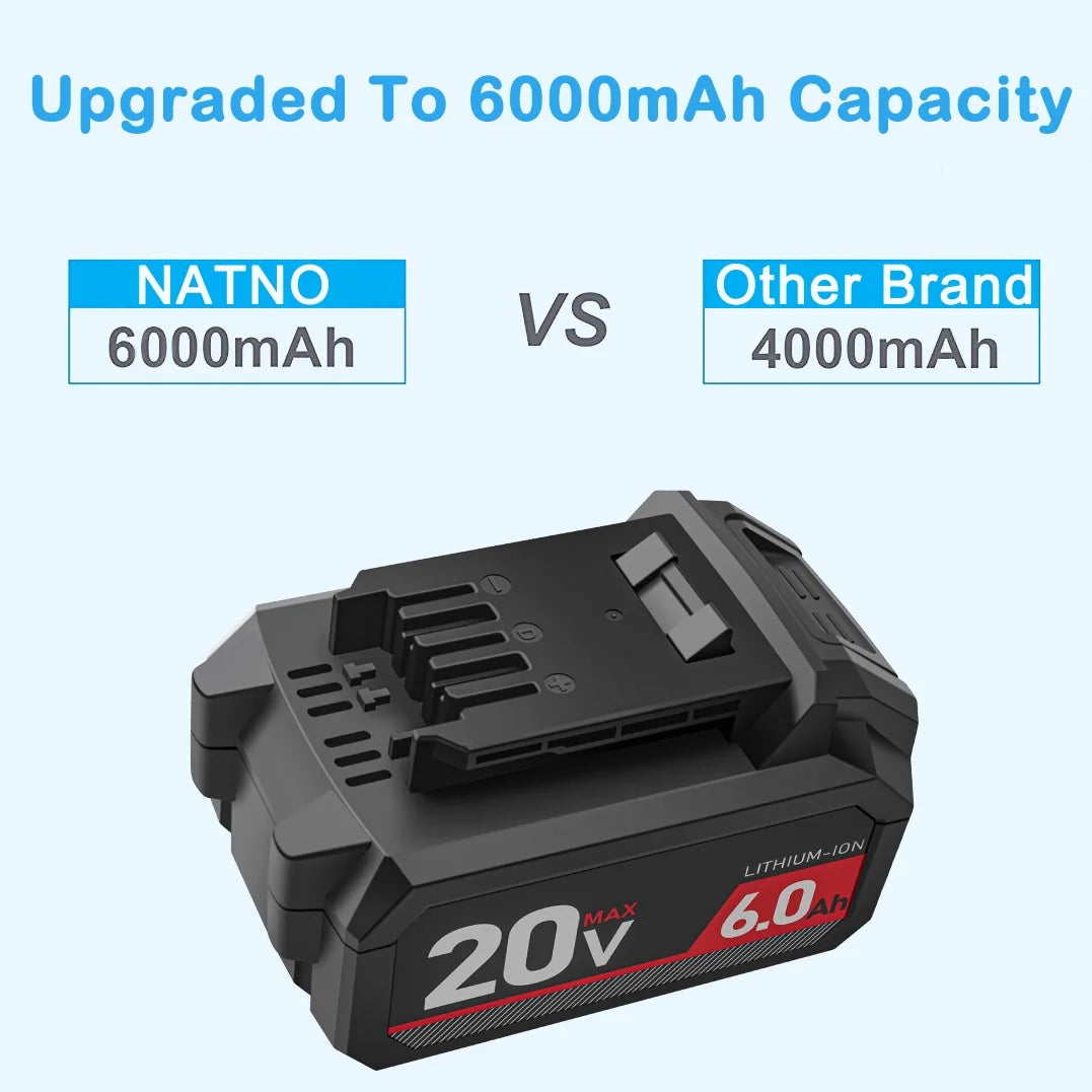 20V 6.0AH Lithium Battery for Cordless Power Tools O47939
