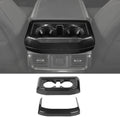 Carbon Fiber Center Console Cup Holder Trim Cover Panel Kit 2PCs J381