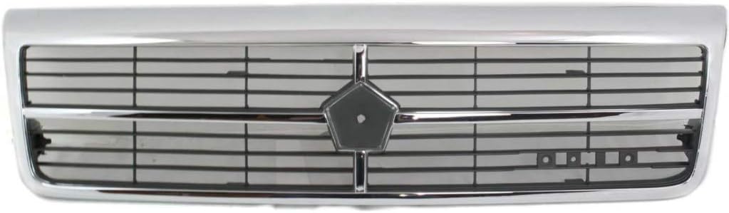 Chrome Shell Grille Assembly with Painted Black Insert I960801