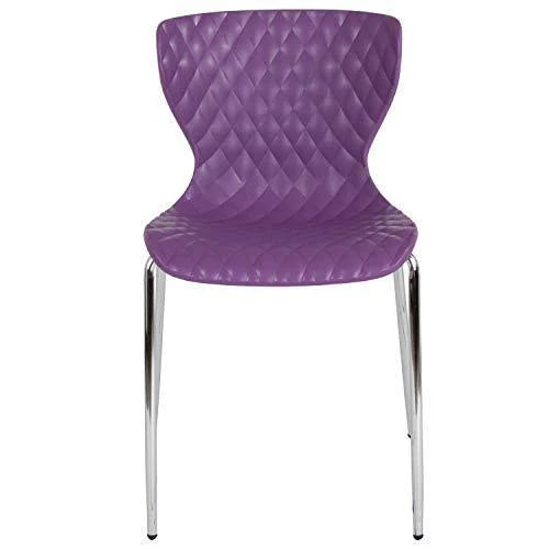 Purple Plastic Stack Chair Z8662