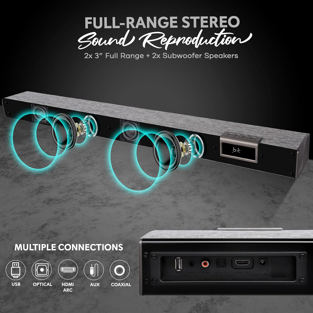 60W Bluetooth Sound Bar with Remote Control W199