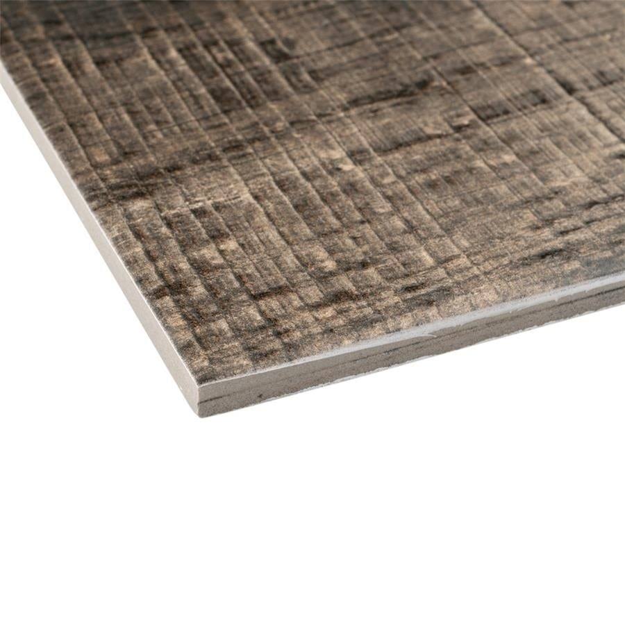 Textured Wood Timber Brown Floor and Wall Tile U40296