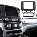 Red Carbon Fiber ABS Center Control Touch Screen Trim Cover Pack of 2 V4219