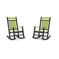 Black/Lime Green Classic Rocking Chair V55836