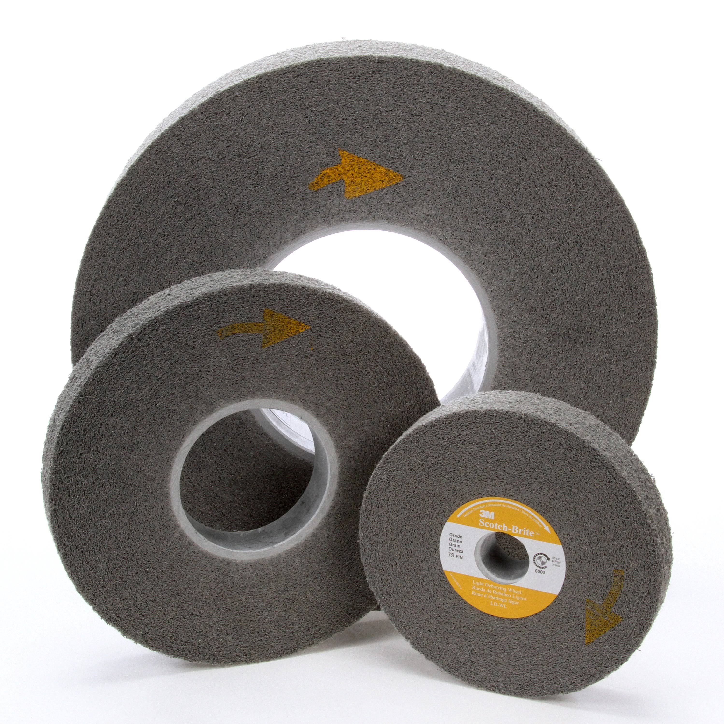 14 in x 5 in x 8 in 6S Fin Deburring Wheel S872