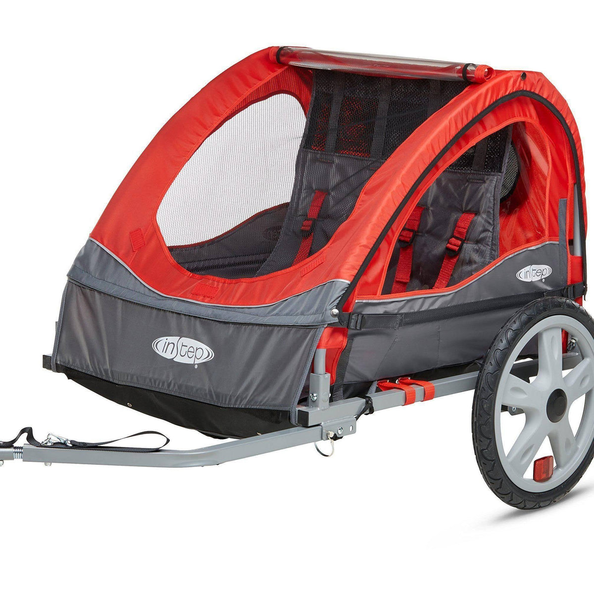 Red Double Bicycle Trailer F647