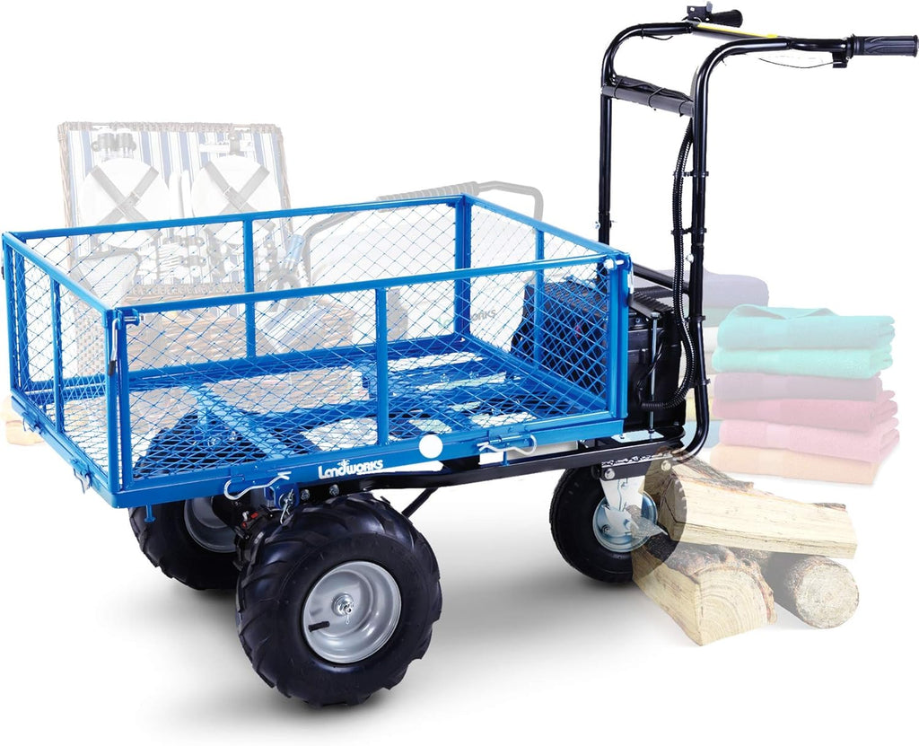 Electric Utility Cart Hand Truck 500W Battery Driven Max 500Lbs Load L4647