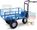 Electric Utility Cart Hand Truck 500W Battery Driven Max 500Lbs Load L4647
