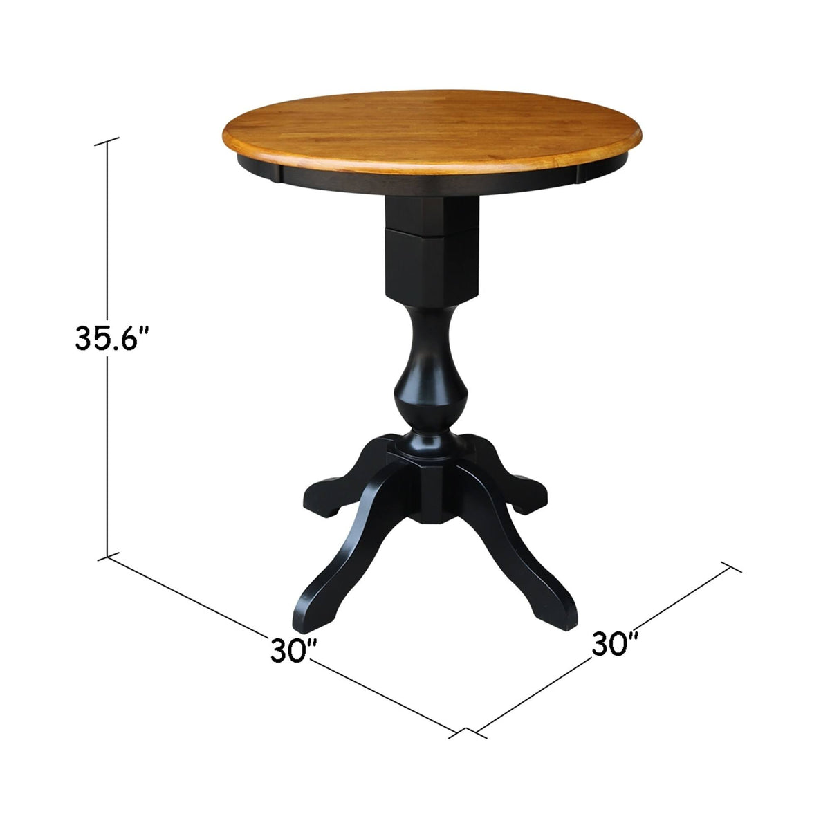 Round Pedestal Bar Height Table with 2 Bar Height Stools X4380